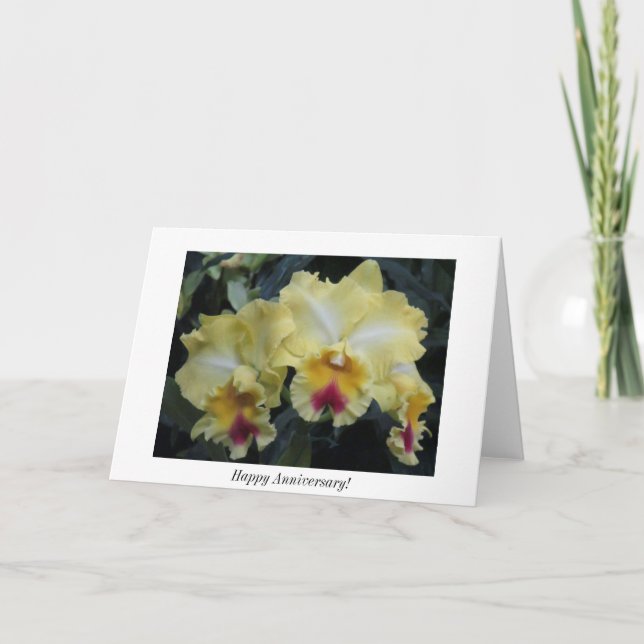 Orchidårsdagkort Kort (Framsida)