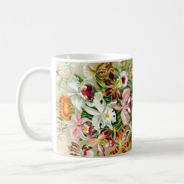 Orchidblommamugg Kaffemugg (Vänster)