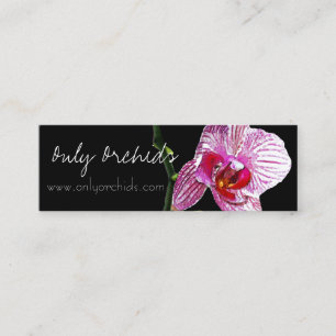 Orchiddesignen profilerar kortet mini visitkort