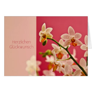 Orchidee •, Geburtstagskarte Hälsningskort