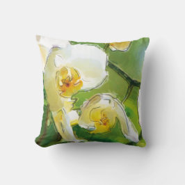 Orchidee weiß - Aquarell-Design |  Kudde