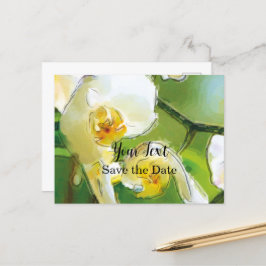 Orchidee weiß - Aquarell-Design | Vykort