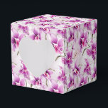 Orchidéer Party Godis Box Presentaskar<br><div class="desc">Presentasken visas med ett vackert lila orchidéer blommönster. 
Anpassa denna vara eller köp som den är.
Tips: Lägg bara till dina fantastiska godsaker och lägg till lite festlig band.



Bilder med licens</div>