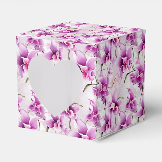 Orchidéer Party Treat Box Presentaskar (Framsidan Sidan)