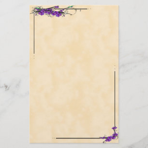 Orchiden skrivar brevpapper