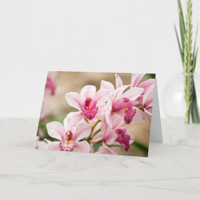 Orchidhälsningkort Kort (Framsida)