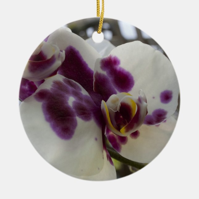 Orchidjulprydnad Julgransprydnad Keramik (Framsidan)