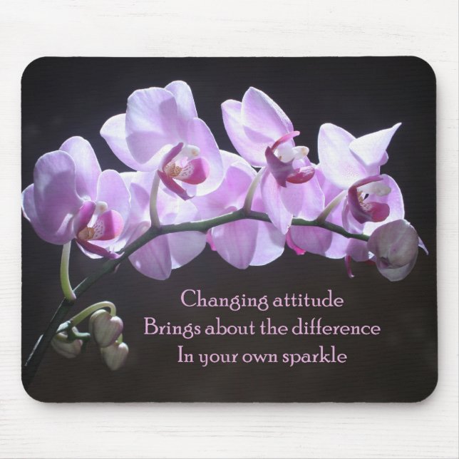 Orchidmousepad - ändrande inställning musmatta (Framsidan)