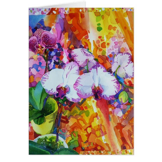 'Orchidoodle Hälsningskort (Framsidan)