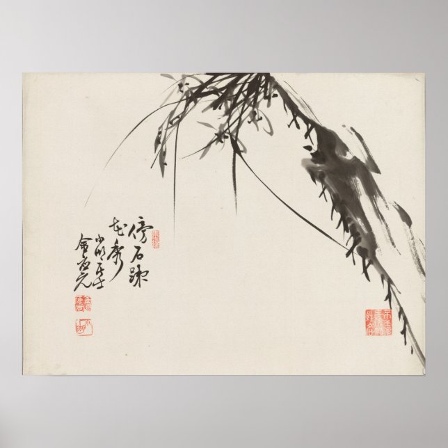 Orchids av koreansk konstnär Kim Eung-won Poster (Framsidan)