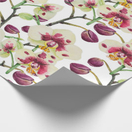 Orchids & blommigt presentpapper