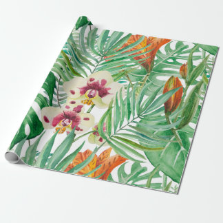 Orchids & blommigt presentpapper