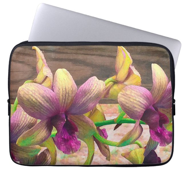Orchids Blooming Laptop Fodral (Framsidan)