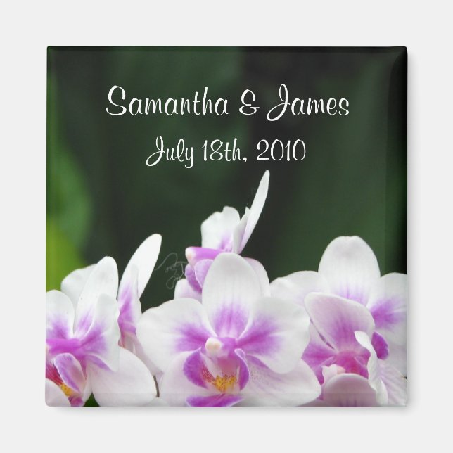 Orchids Bröllop Magnet (Framsidan)