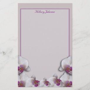 Orchids Bröllop Stationery Brevpapper