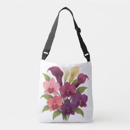 Orchids & Calla Lilies Tote Axelväska