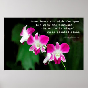 Orchids i akvarell poster