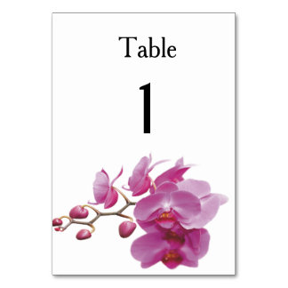 Orchids Inbillad Bröllop Paket Sets Kits Bordsnummer
