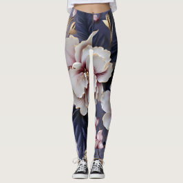 Orchids mönster leggings