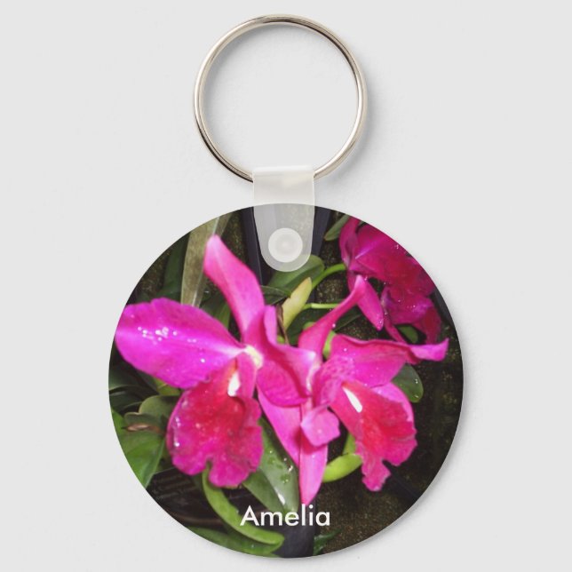 Orchids Namn Keychain Nyckelring (Framsida)