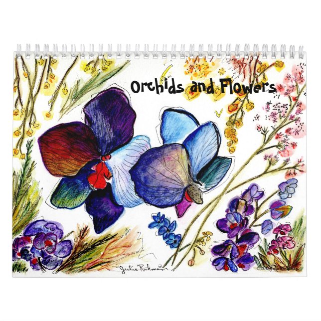 Orchids och annan blommar kalender (Omslag)