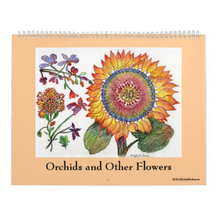 Orchids och annan blommar kalender