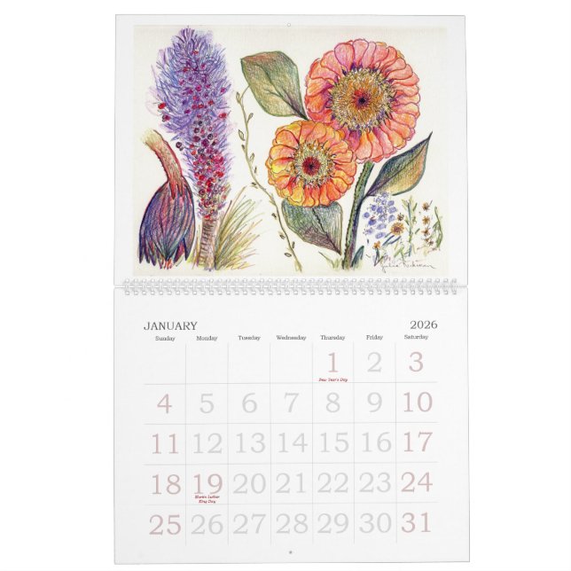 Orchids och annan blommar kalender (Jan 2026)