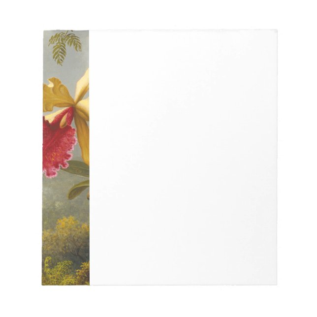 Orchids och Hummingbird Heade Anteckningsblock (Framsida)