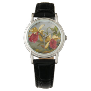 Orchids och Hummingbird Heade Armbandsur