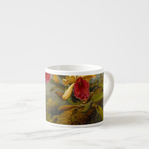 Orchids och Hummingbird Heade Espressomugg