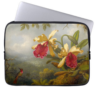 Orchids och Hummingbird Heade Laptop Fodral
