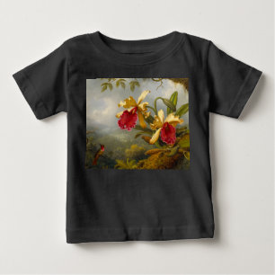 Orchids och Hummingbird Heade T Shirt