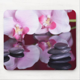 Orchids och Spa Stones Mousepad Musmatta