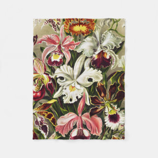 Orchids, Orchideae Denusblumen Ernst Haeckel Fleecefilt