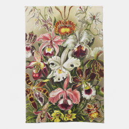 Orchids, Orchideae Denusblumen Ernst Haeckel  Kökshandduk