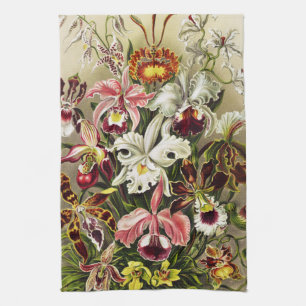 Orchids, Orchideae Denusblumen Ernst Haeckel  Kökshandduk