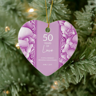 Orchids Ornate Bröllop-årsdag Foto Ornament