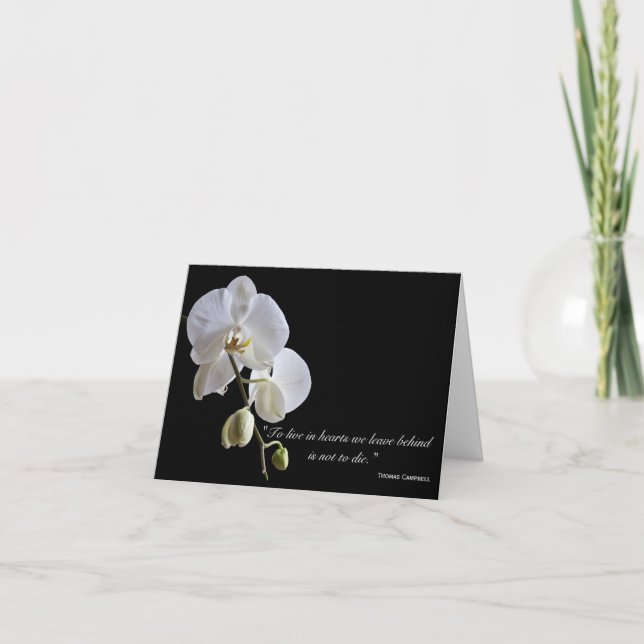 Orchids på Black Tack för din sympati (Framsida)