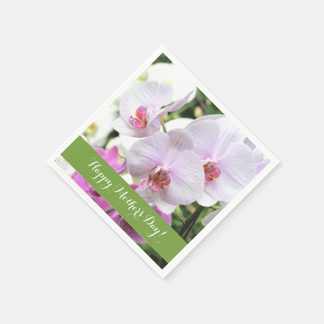 Orchids Pappra Napkins Pappersservett (Hörn)
