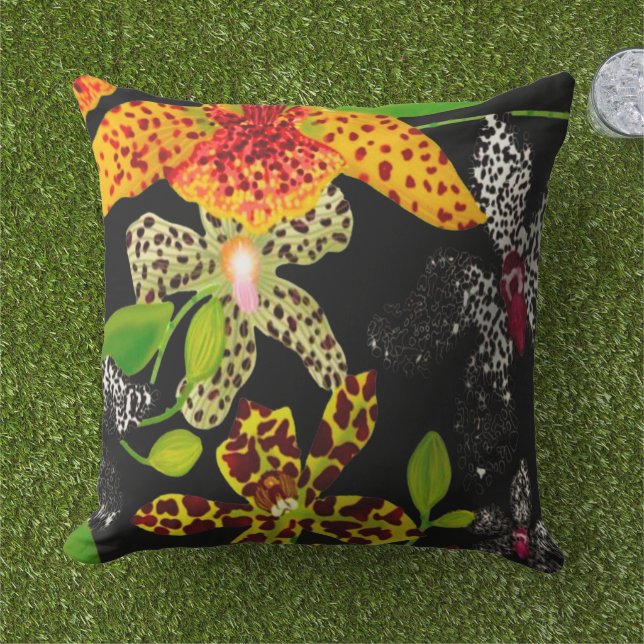 Orchids Pillow Kudde (Gräs)