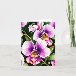 Orchids Tack Anteckningskort