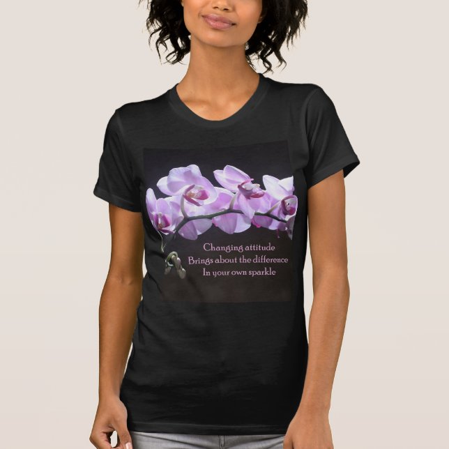 Orchidt-skjorta ändrande inställning tee shirt (Framsida)