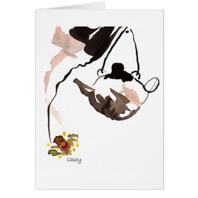 OrchidTeakort Hälsningskort (Framsidan)