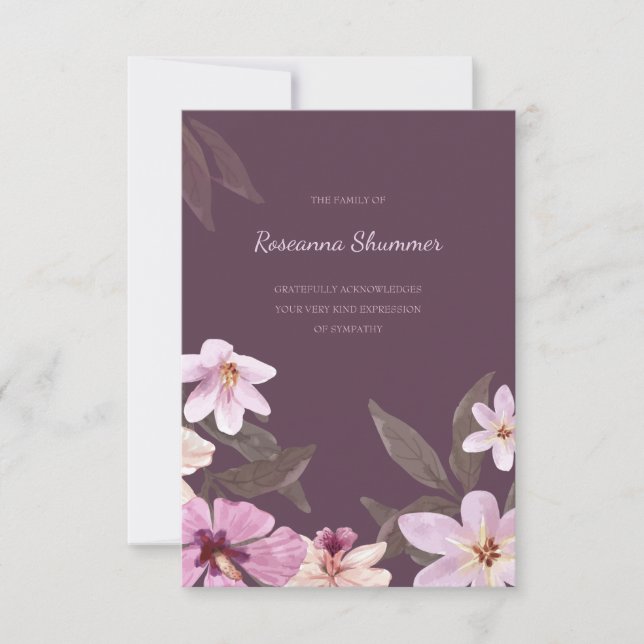 Orchips Sympati Tack för ditt kort (Framsida)