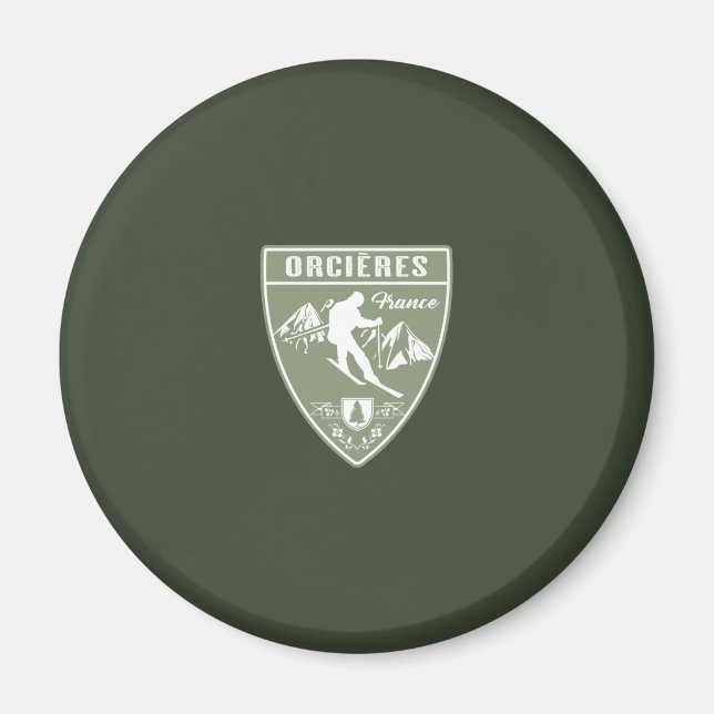 Orcieres Frankrike Magnet (Framsidan)