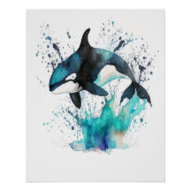 Orcinus orca Wall Art