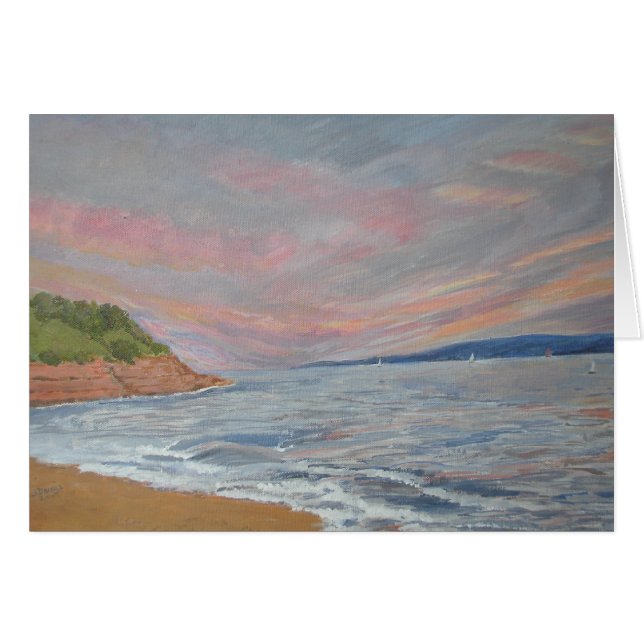 Orcombe Point Exmouth Devon UK Hälsningskort (Framsidan Horizontal)