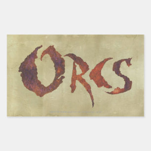 Orcs Rektangulärt Klistermärke