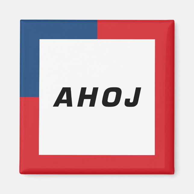 Ord - Ahoj (Hej) 01A Magnet (Framsidan)