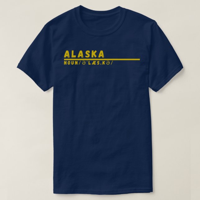 Ord Alaska TShirt T Shirt (Design framsida)
